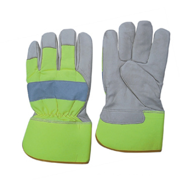 Kuh Korn Leder PE Manschette Full Palm Handschuh-3140